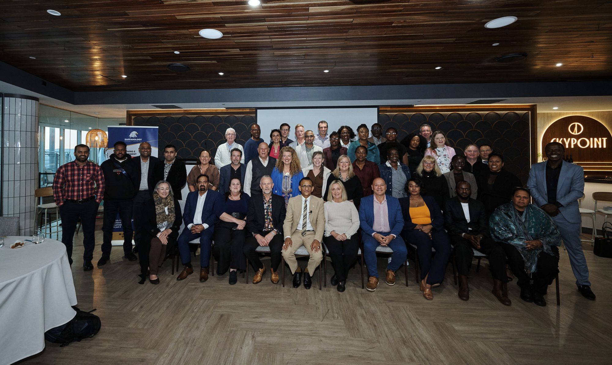 The full group of workshop attendees posed together for a photograph at the end of the day